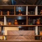 Eclectic living space with vibrant furniture and textures